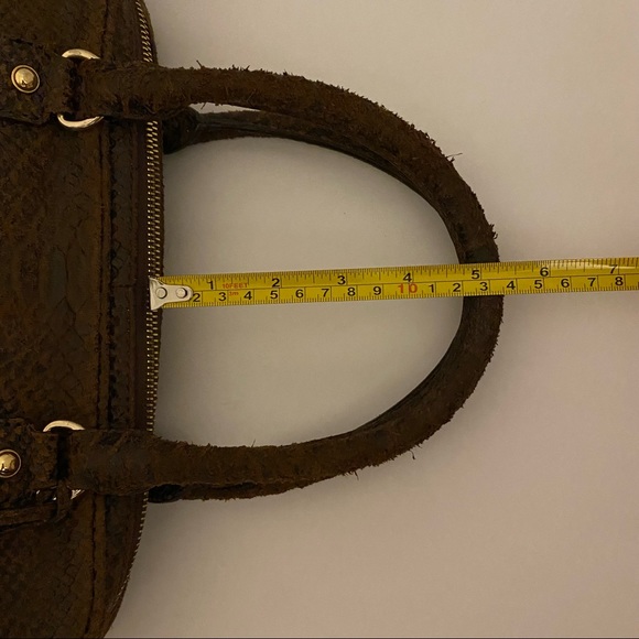 Michael Kors Large Signature Embossed Mocha Python - Picture 8 of 8